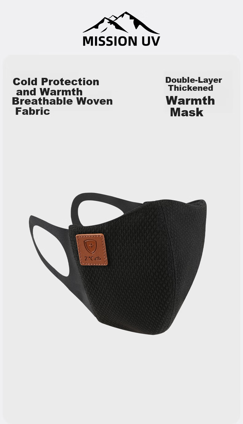 MISSION UV Thermal Mask Winter Outdoor Sun Protection Windproof Breathable Face Cover Cycling Unisex 1
