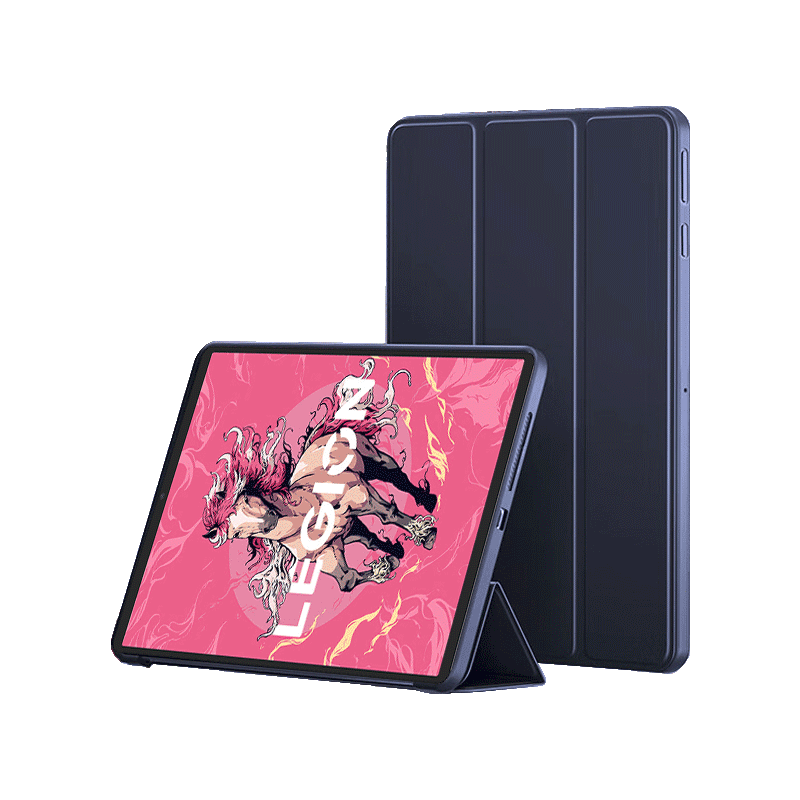 ALittleFlower Lenovo Legion Y700 5th Gen 8.8-inch 2026 Tablet Tri-fold Stand Protective Case Shockproof Slim Soft Sleep Cover Dark Blue