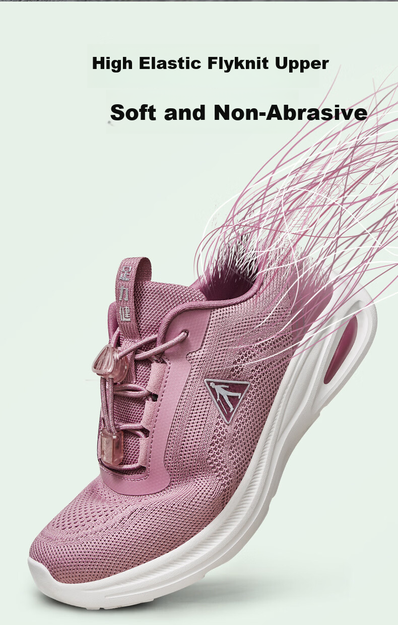 Zulijian Elderly Spring Sports Walking Shoes Casual Shock Absorption Sneakers 26113014T Sakura Pink Women Size 37 8