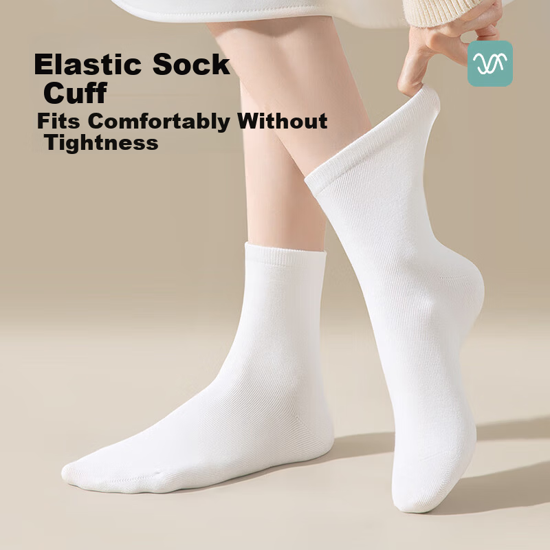 Qihaiqiu Disposable Socks Unisex Daily Use No-Wash Travel Portable Sweat-Absorbent Breathable Short Tube Black 10 Pairs Pack