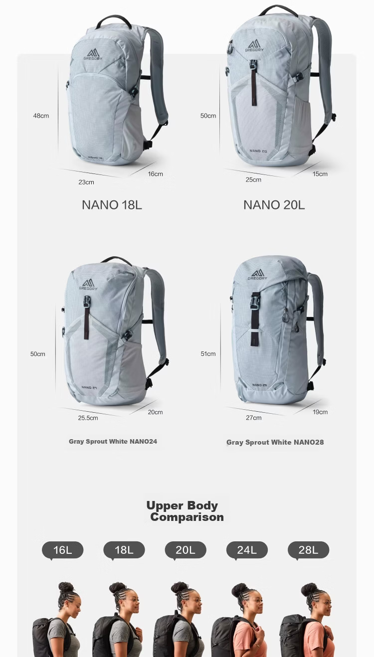 GREGORY Hummingbird NANO Outdoor Hiking Mountaineering Backpack 20/24L 43J 11