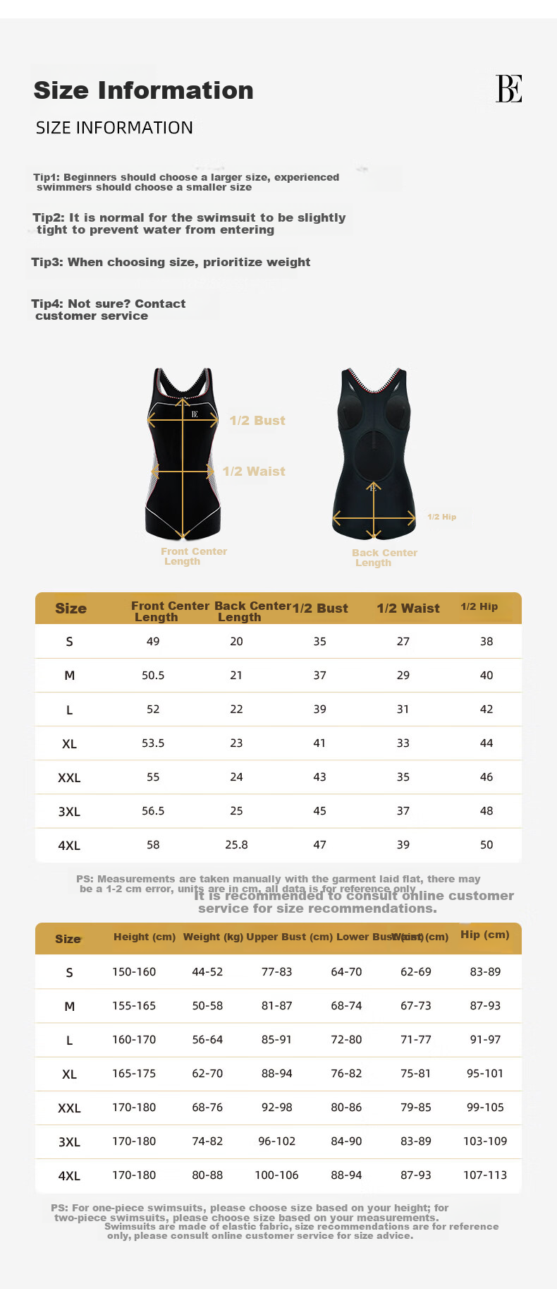 BALNEAIRE 2025 New MIX Series Women's One-Piece Swimsuit with Front Zipper, Square Leg, Beach and Spa, Size 3XL, Model 61750 10