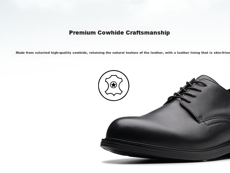 Clarks Cenzon Series New Men's Business Commuter British Style Height Increasing Derby Dress Shoes 6
