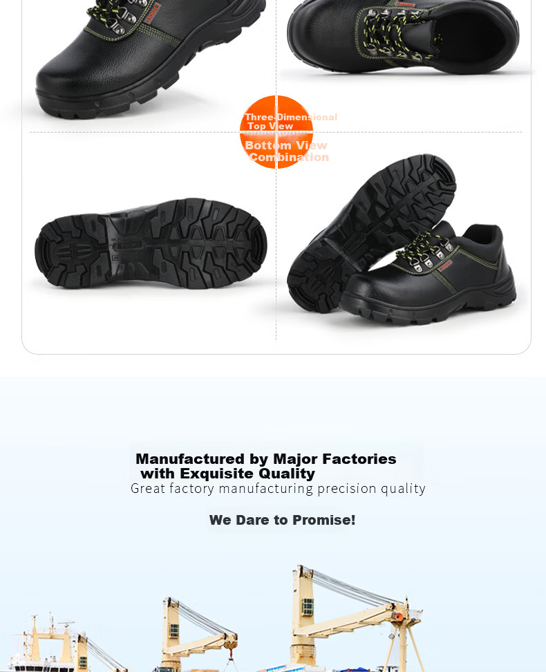 Weierdun Safety Shoes for Men, Breathable Steel Toe Cap, Puncture-Resistant, Wear-Resistant, Waterproof Construction Site Work Shoes 9215-1 Size 39 16