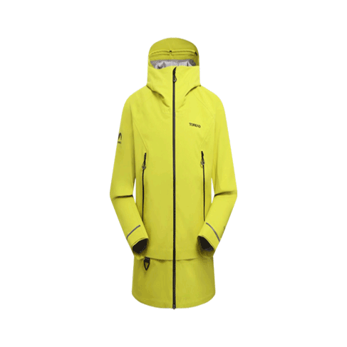 TOREAD Professional Outdoor Mountaineering Jacket, 3L Waterproof Windproof Hiking Coat, Ta Huang Women's Size L