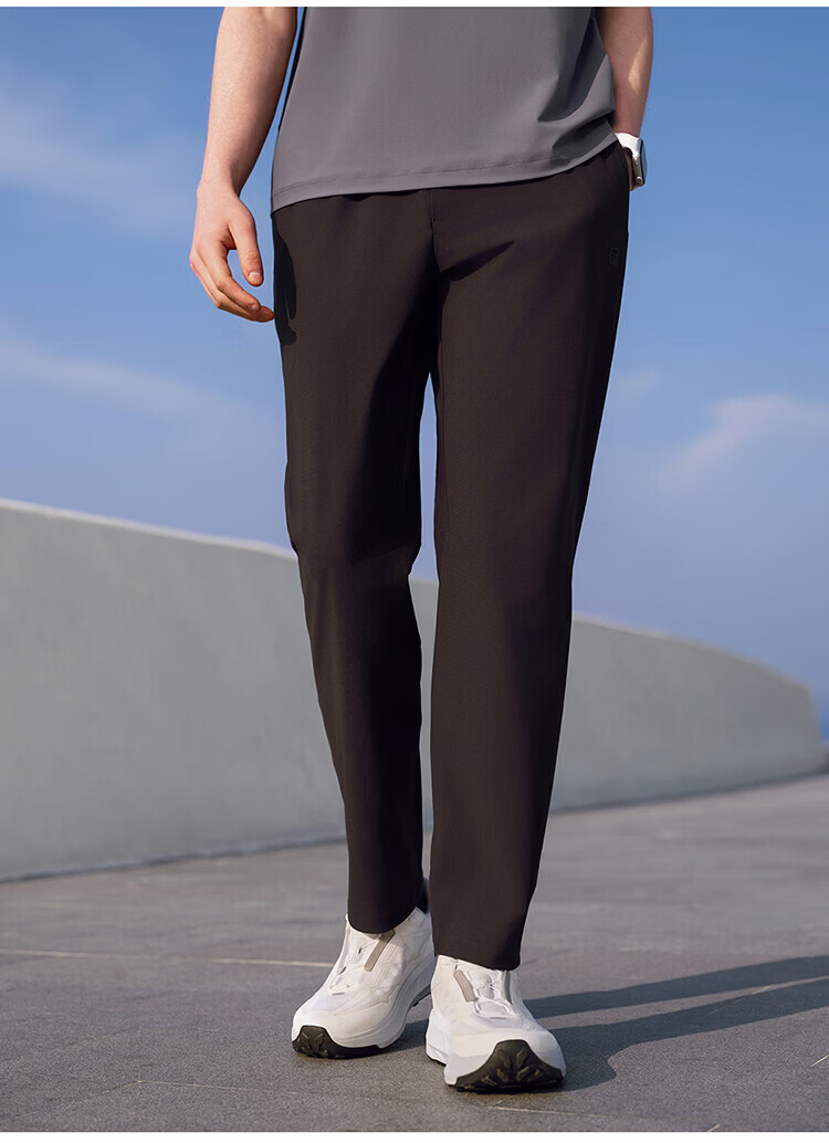 FILA Official Men's Knitted Long Pants 2026 Spring Summer Cooling Breathable Fitness Straight-Leg Sports Pants 14