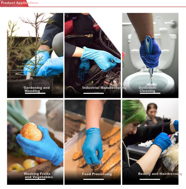 Aimas Disposable Durable Nitrile Powder-Free Gloves 100pcs/Box APFNCHD48100 Extra Large 1 Box 6