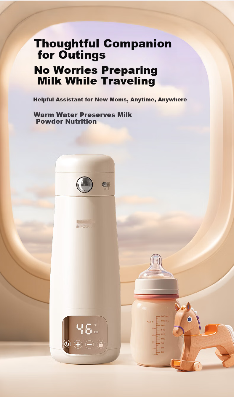 Beingmate Thermostatic Portable Baby Water Bottle Insulated Kettle Sterilizer Baby Milk Warmer 3