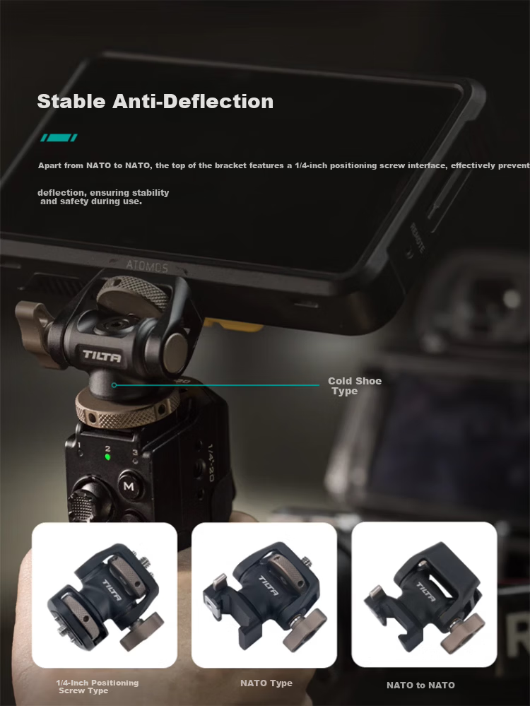 TILTA Iron Head Snail Gimbal Monitor Mount Camera Cage Expansion Bracket Magic Arm Universal Accessory [Cold Shoe Version] 3