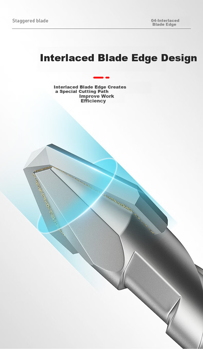 HUHAO Ultra-Hard Ceramic Angled Eccentric Drill Bit for Drilling Porcelain Tiles, Specialized Alloy Triangular Drill Bit for Hole Making And Rotating Head 6