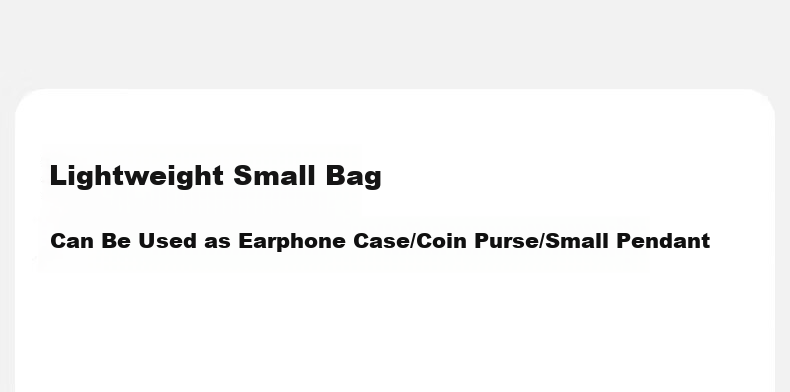 SHUKIKU Classic Series Dopamine Color-Block Small Earphone Pouch Coin Purse Pendant, Khaki Blue, One Size Fits All 4