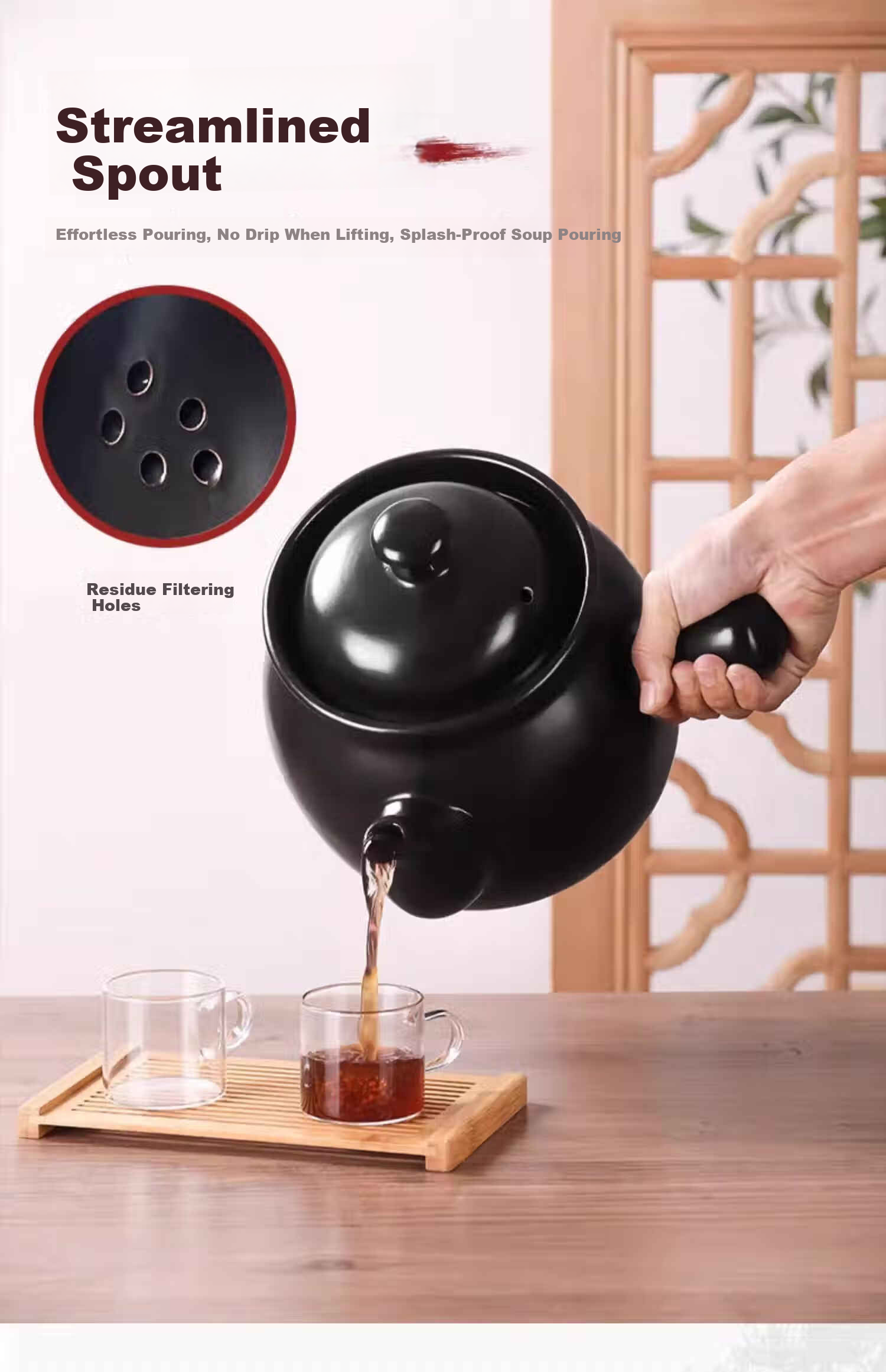 Deming Traditional Unglazed Clay Medicine Decoction Pot Herbal Medicine Boiling Pot Old-Style Herbal Medicine Cooker 9