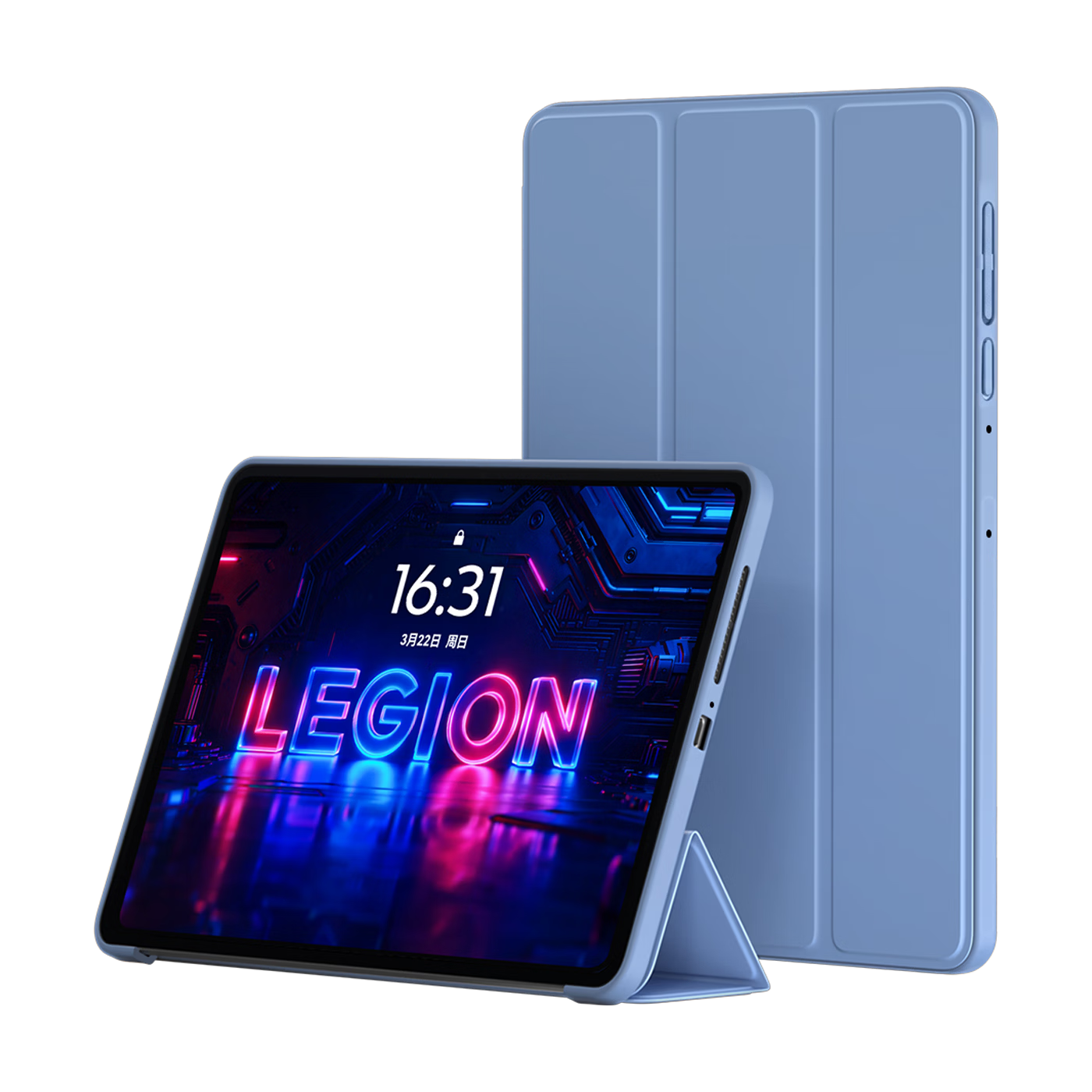 BIAZE Protective Case for 2026 Lenovo Legion Y700 5th Gen, 8.8-inch Lenovo Gaming AI Tablet Slim Tri-fold Stand Cover PB654 Purple