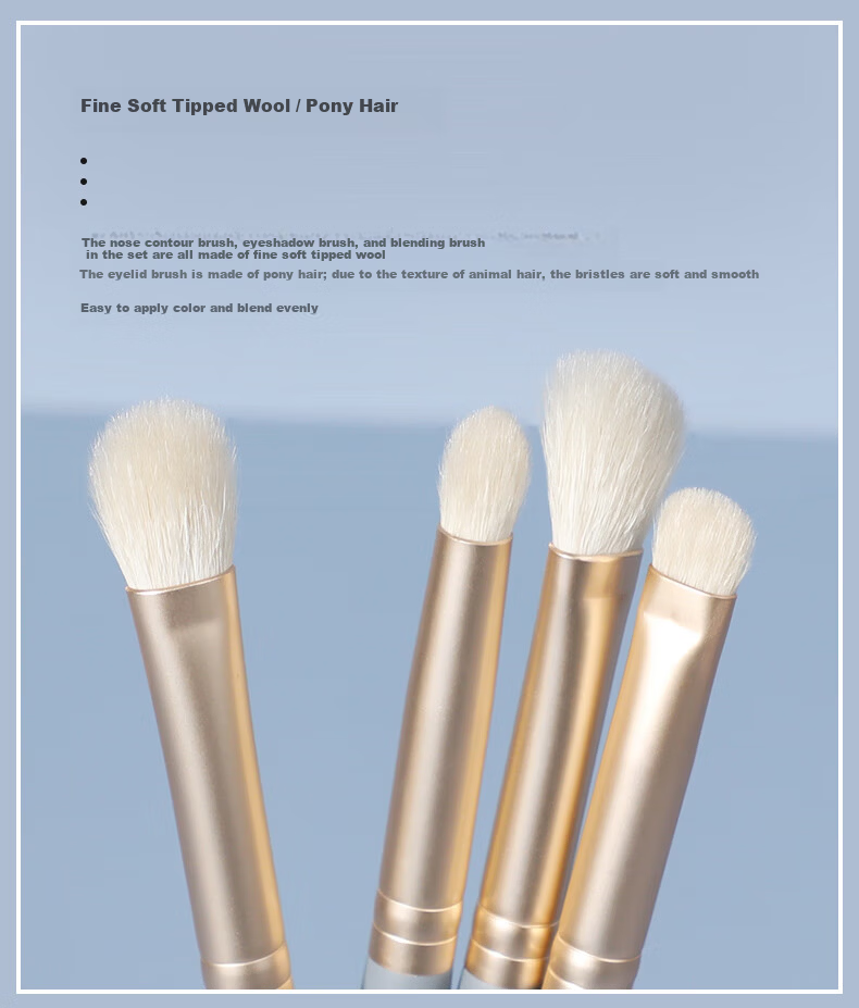 Huayang Makeup Brush Set of 14 Pieces, Cangzhou Makeup Brushes, Eyeshadow Brushes, Blush Brushes, Powder Brushes, Contour Brushes for May Day Outings 8