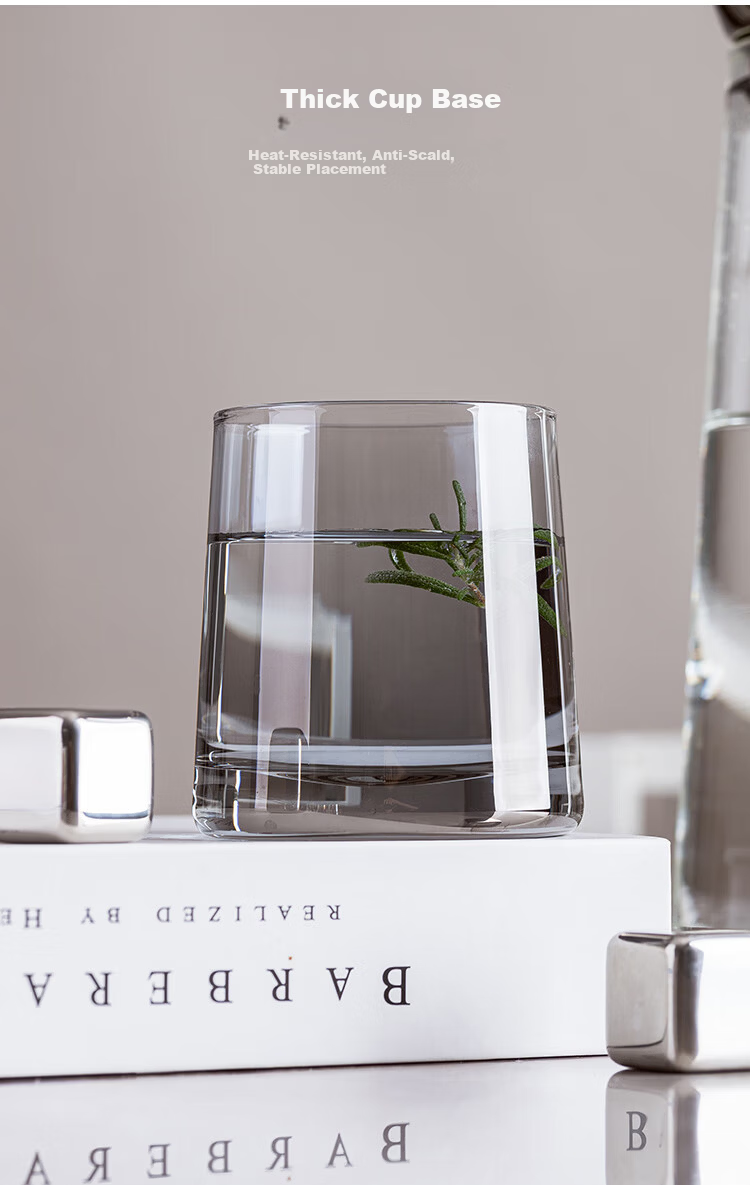 Banwu Life Glass Cup High-Value Wine Glass Crystal Creative Water Juice Cup Household Heat-Resistant Glass Cup 7