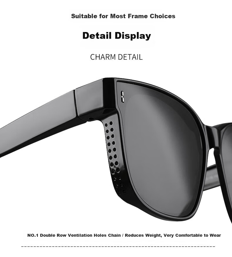 40,000 KM Polarized Clip-On Sunglasses for Prescription Glasses, Unisex Driving Sun Glasses UV Protection 11
