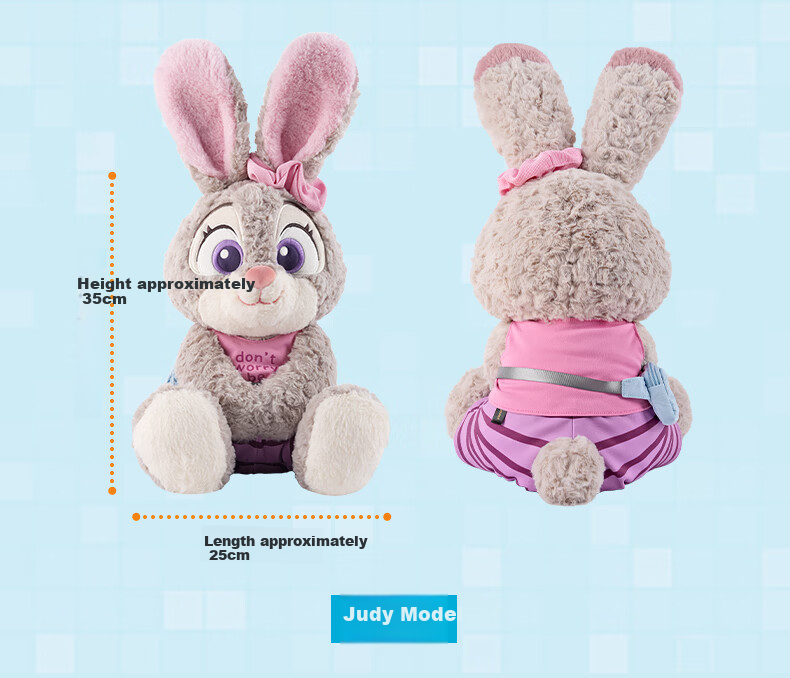 Disney Zootopia Judy Plush Toy Best Cute Gift Box Cuddle Doll for Girls Birthday Present 8