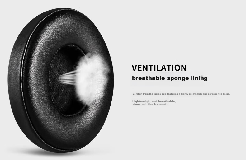 Penggu Replacement Ear Cushions for Beats Solo3 Wireless Headphones, Compatible with Solo2, Genuine Sheepskin Leather Ear Pads, White 8