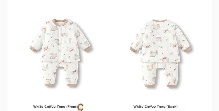 BALABALA BalaOne Baby Outfit Set, Infant Pajamas, Long-Sleeve Loungewear for Boys And Girls, Quilted, 208425134202 7