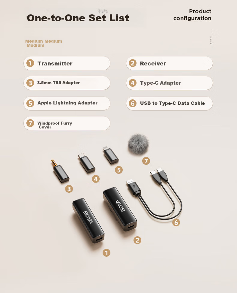 BOYA LINK Dual Wireless Lavalier Microphone with Professional Noise Reduction Sound Quality for Camera, Smartphone Live Streaming, E-Commerce, Travel Photography, Vlog, Short Video Recording Wireless Microphone 2