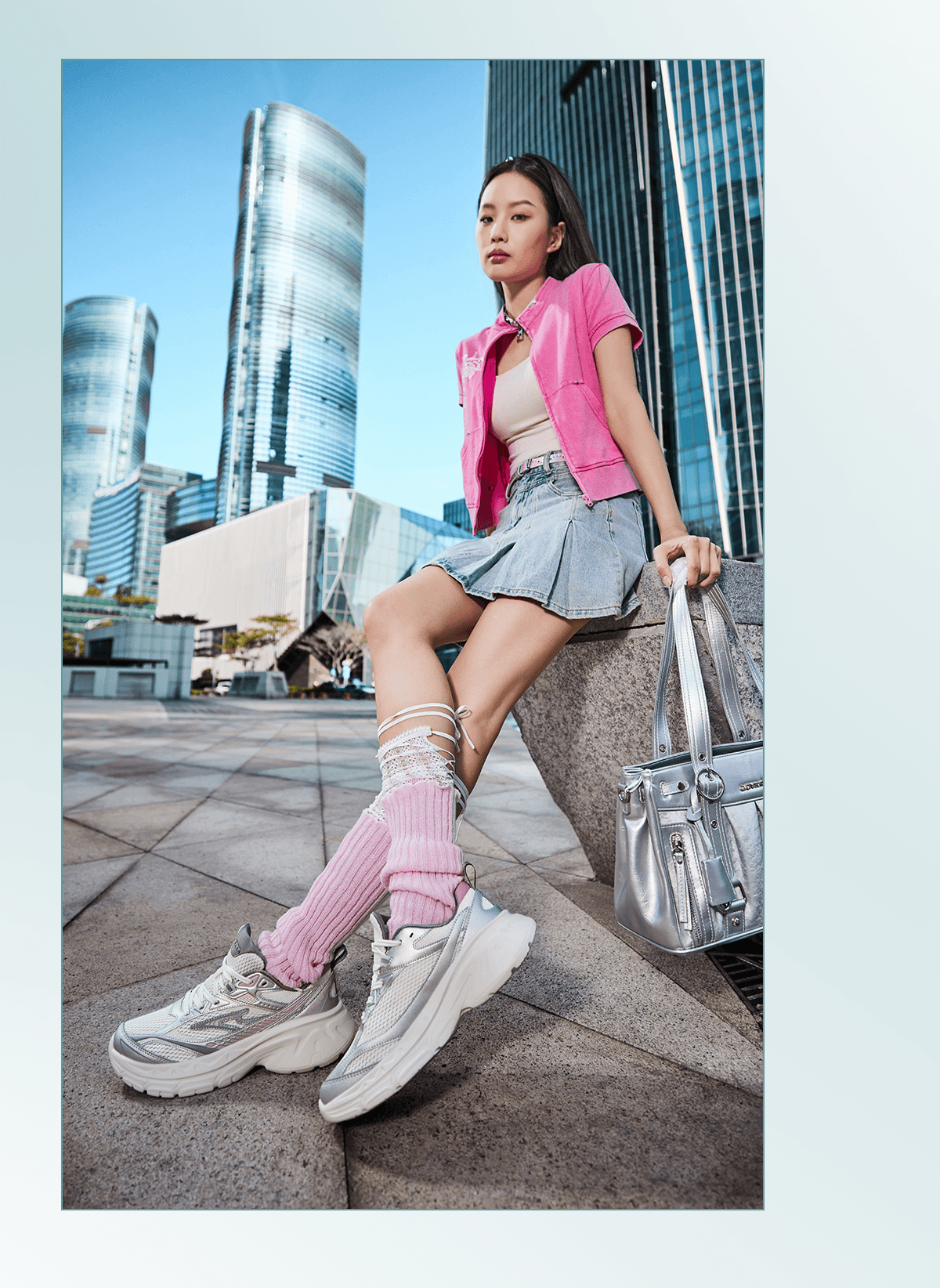 ERKE Women's Casual Shoes 26 New Breathable Patchwork Colorblock Retro Outdoor Sports Shoes | Yidong 7