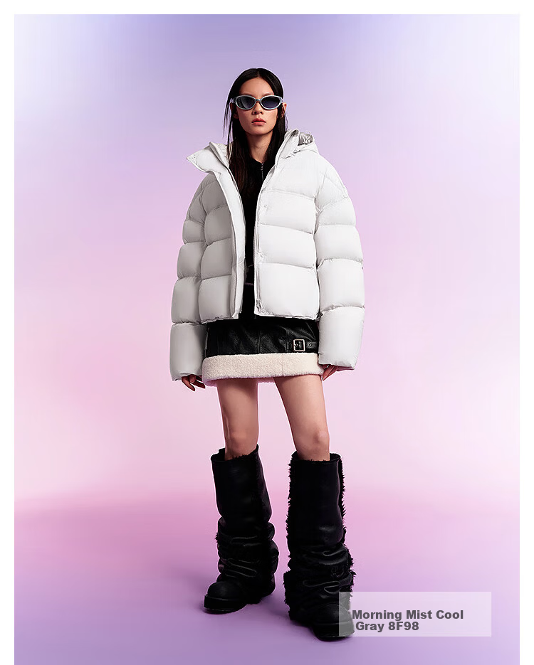 Bosideng Women's Winter 90% Down Puffy Thickened Hooded Jacket Warm Coat Mall Hot Sale Same Style 30