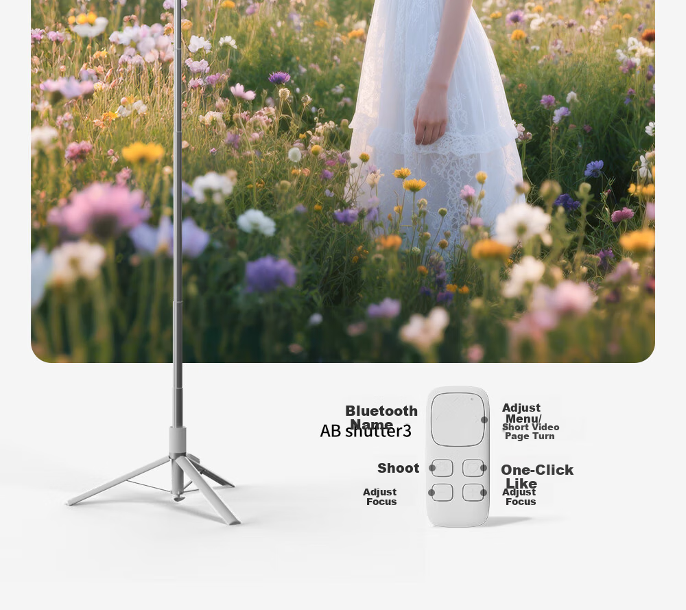 K&F CONCEPT Mobile Phone Selfie Stick Tripod AI Stand Portable Travel Selfie Tool 360-Degree Rotating Fully Automatic Multifunctional Portable Concert Shooting 18