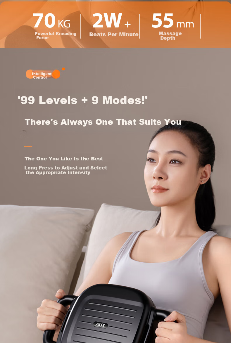 AUX Fascia Gun HO1 Fat Burning Shaking Machine Lazy Waist and Abdomen Slimming Belt Full Body Vibration Massage Fitness Abdominal Muscle Neck Fascia Massager 7