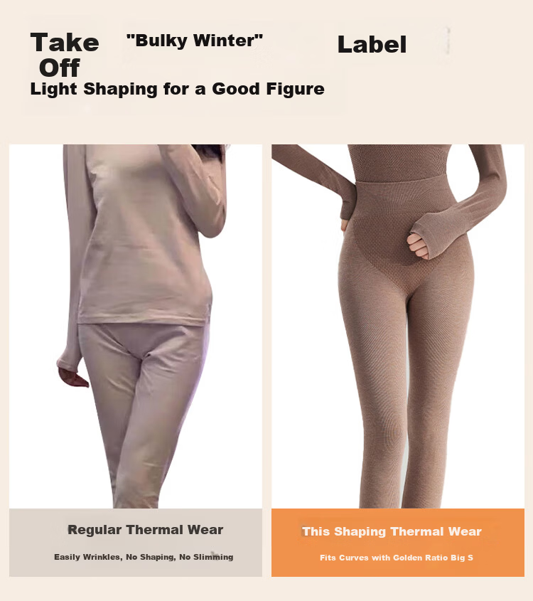 Urban Beauty Thermal High-Waist Wool Blend Warm Leggings for Women Autumn Pants with Tummy Control, Pink, Size L 4