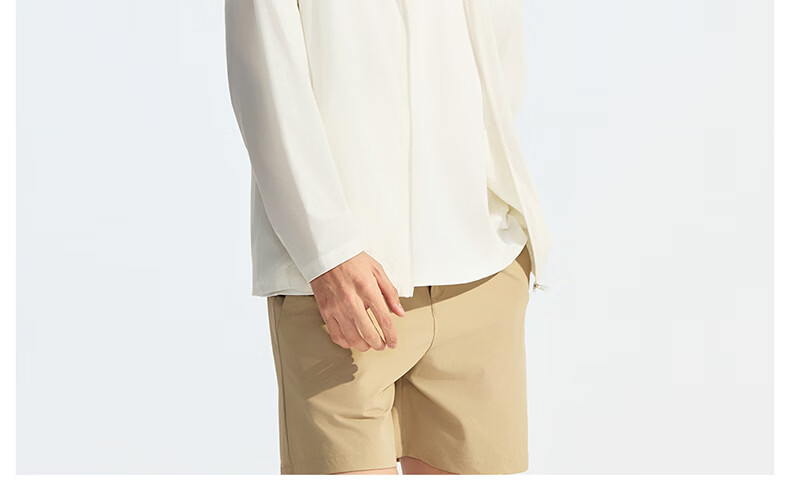 VVC Men's Summer Outdoor Ice Cooling Lightweight Breathable UV Protection Sun Protection Jacket Almond Beige XL 24