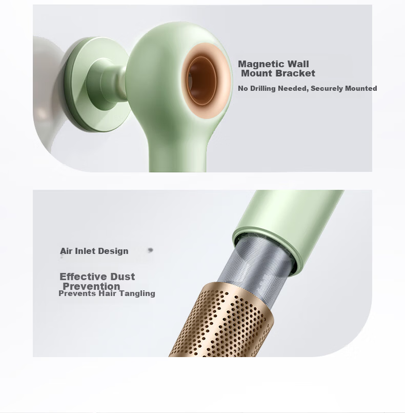 VTT Germany Lollipop High-Speed Hair Dryer Home Silent Negative Ion High Power Hair Protection Quiet Low Noise Birthday Gift 23