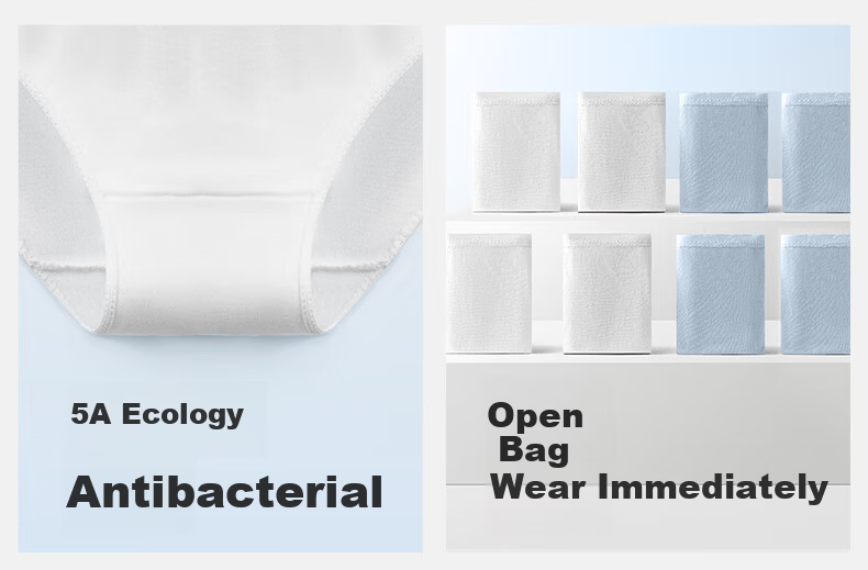 Baanxi Disposable Modal Women's Underwear Travel Business Maternity Postpartum Sterile Wash-Free No Lint Color 12 Pieces XL 6