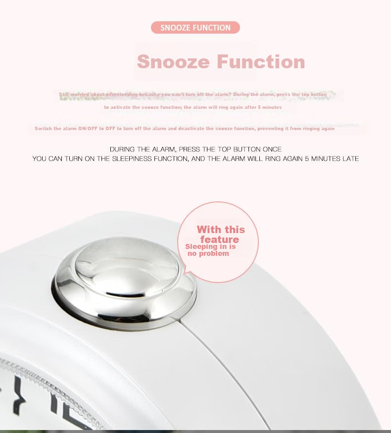 Casio Casio (Casio) Alarm Clock for Children And Students, Wake-Up Aid, Lazy Person's Bedside Silent Bedroom Cool Black Mini Alarm TQ-140S 6