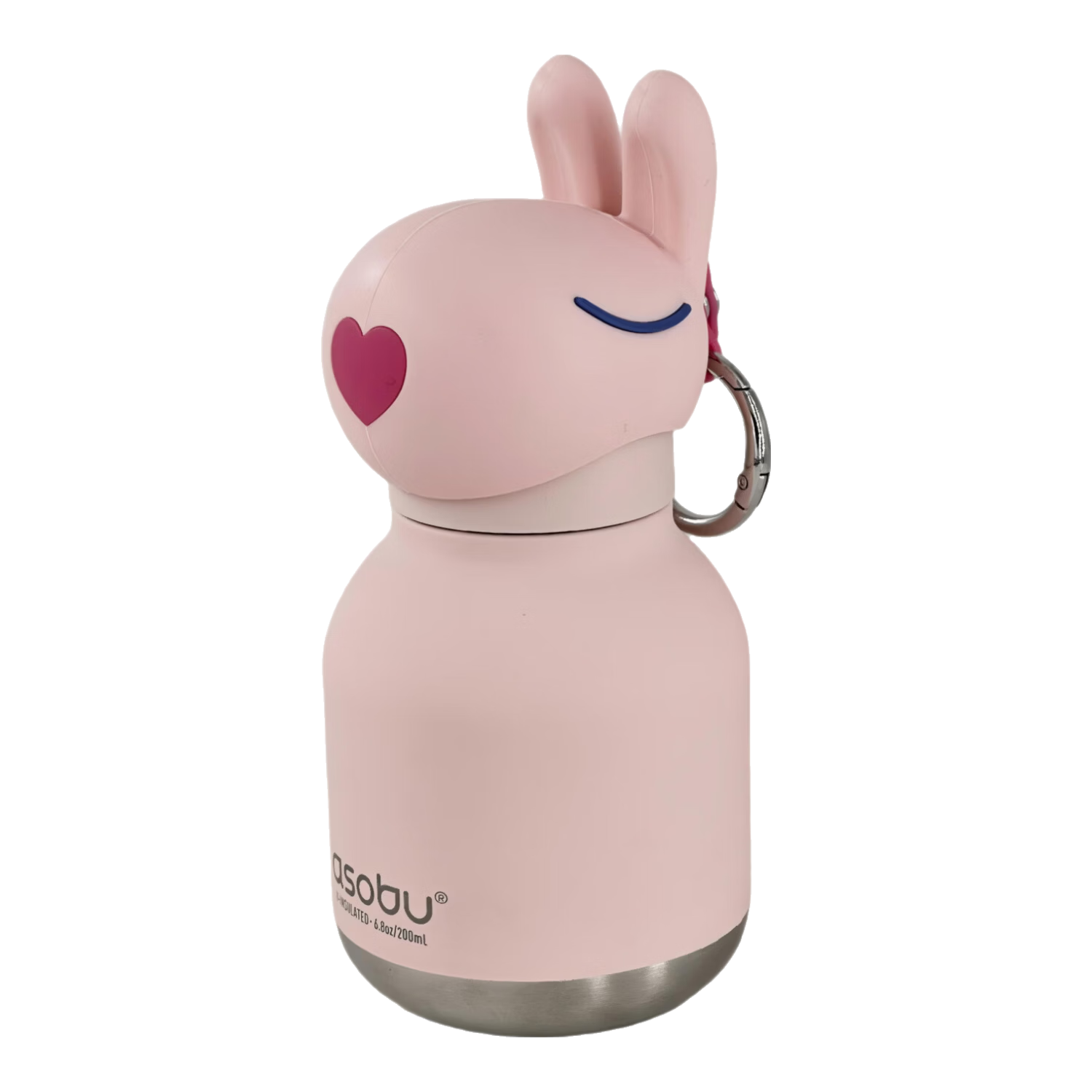 ASOBU Animal Insulated Bottle with Removable Straw Silicone Sleeve Cute Portable for Daily Use Students Kids Outdoor