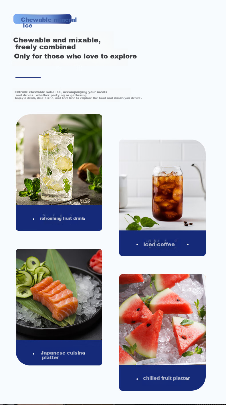 Hicon Ice Maker Household Fully Automatic Commercial Dual-Use 30kg Large Capacity Non-Melting Pellet and Cube Ice Maker 11