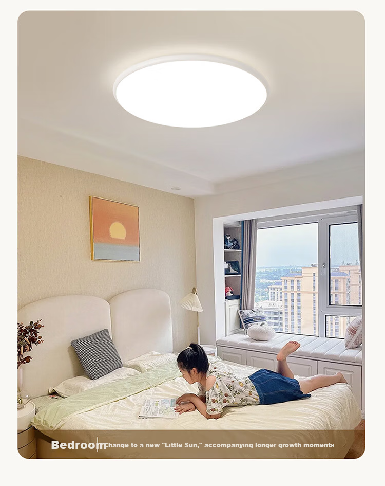 NVC Ceiling Light Living Room Main Light Full Spectrum Eye Protection Bedroom Ceiling Lamp Future Light White Snow PRO with Installation 12