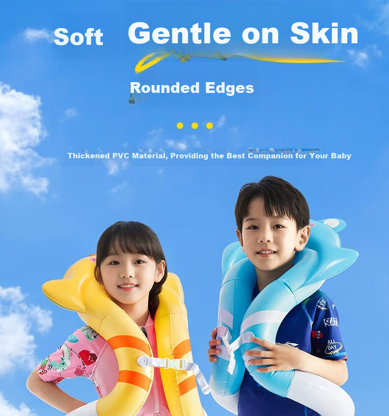 Li-Ning Kids Swimming Ring for Boys and Girls, Age 3+, Thickened Underarm Life Buoy, Baby Swim Gear 15