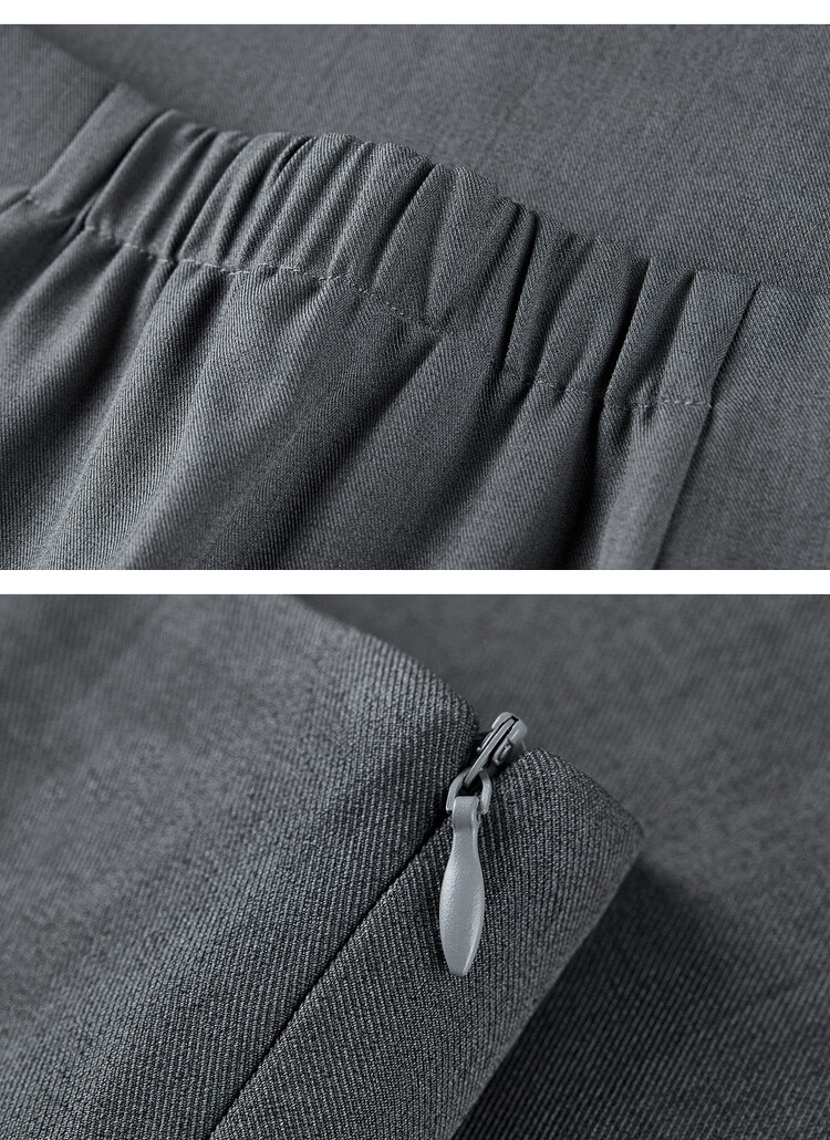 Shangdu Bila Urban Intelligent Commuter Women's Spring Elegant Slim Fit Elastic Waist A-Line Chiffon Midi Skirt 14