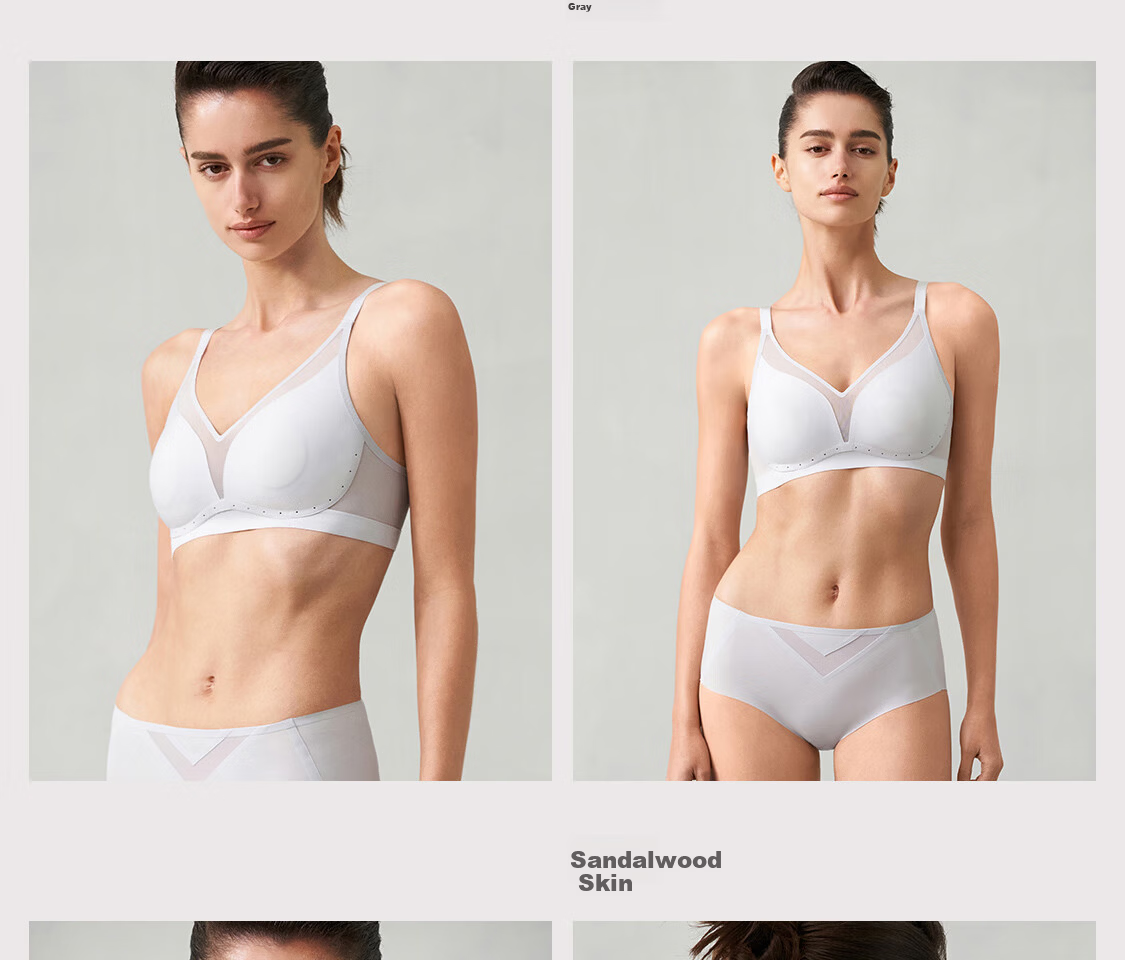 Aimer Oxygen Patch Lightweight Breathable Wire-Free Large Bust Minimizing Soft Support Bra 34