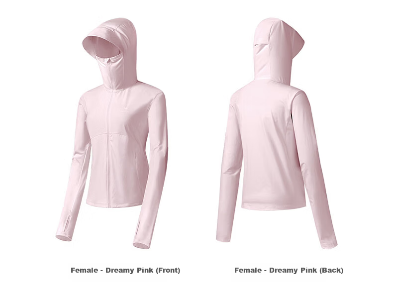 CAMEL Original Yarn Ice Cooling Sun Protection Men's Outdoor Quick-Dry Hooded Jacket C26BAYL6072 Phantom Black S 5