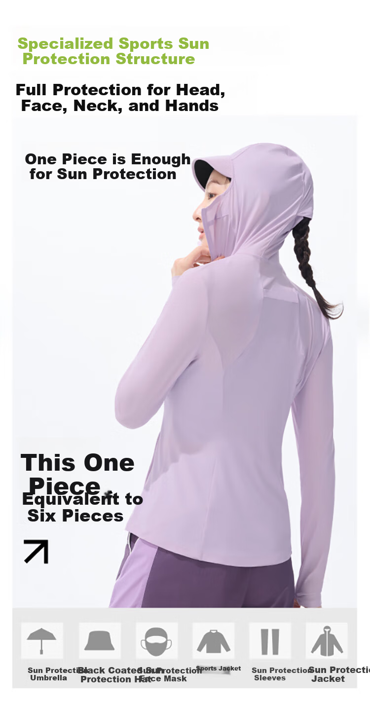 Beneunder Women's Summer UV Protection Jacket Slim Fit Lightweight Cooling Sunscreen Coat DS836 8