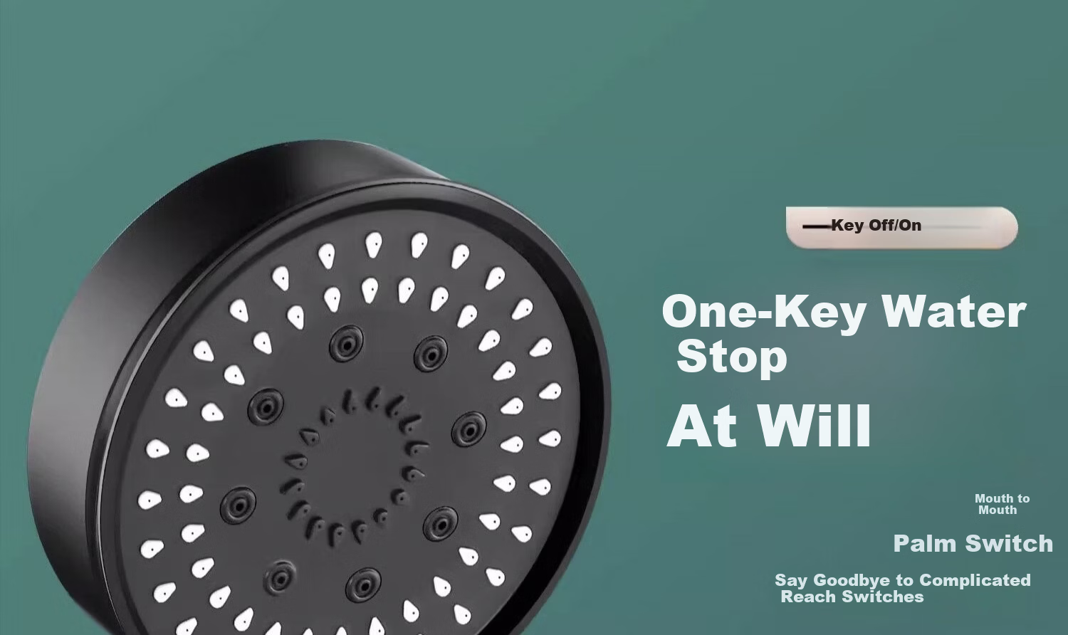 Del 28-Year Brand High-Pressure Shower Head Super Strong Water Flow Filtered Shower Head with Water Stop Function 17