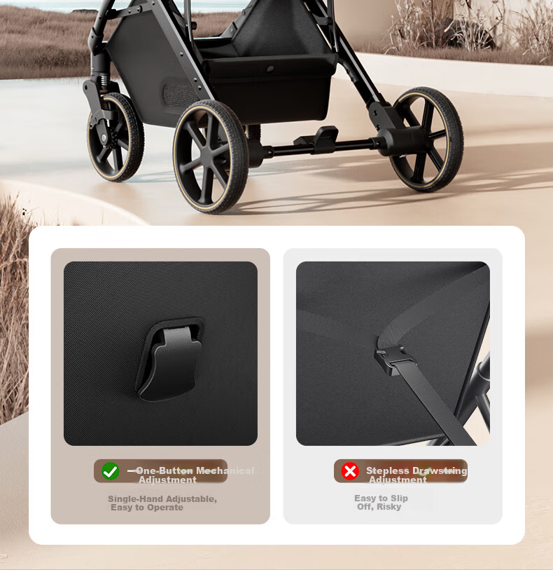 Baby Boat B5 Reversible Lightweight Foldable Stroller High Landscape Seat and Recline 0-3 Years Spinal Protection 3C Certified 16