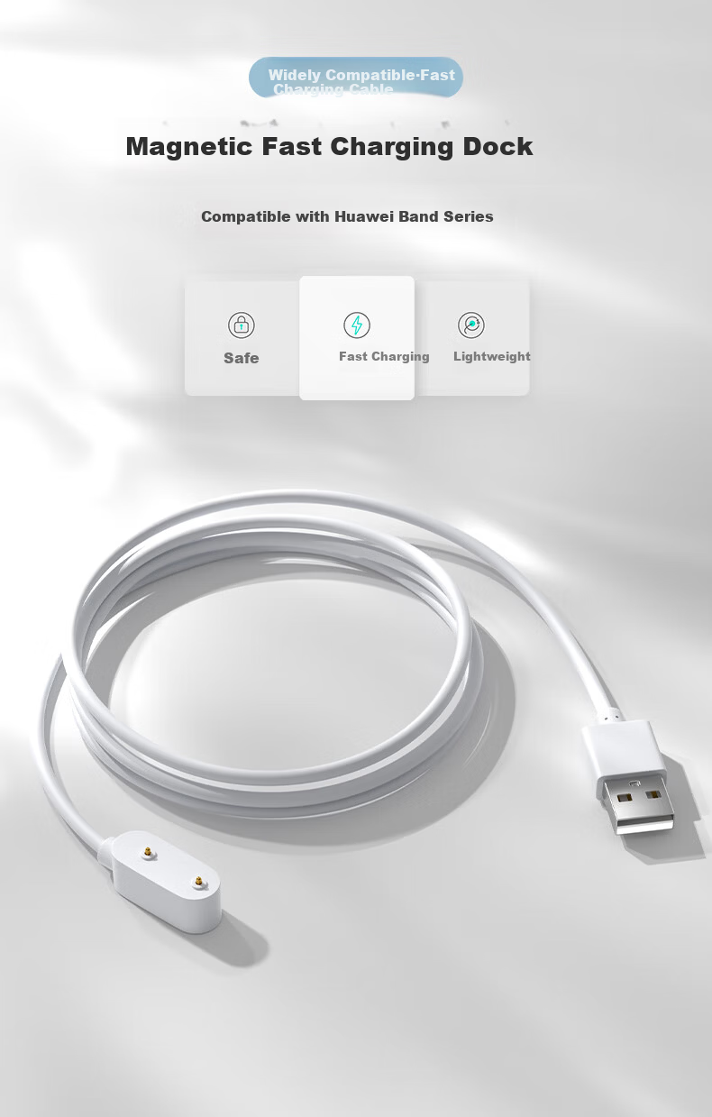 Binghong Magnetic Charging Cable for Huawei Band 11/11 Pro NFC/10/9/8/7/6/Fit3/2 and Huawei Kids Watch 5X 2