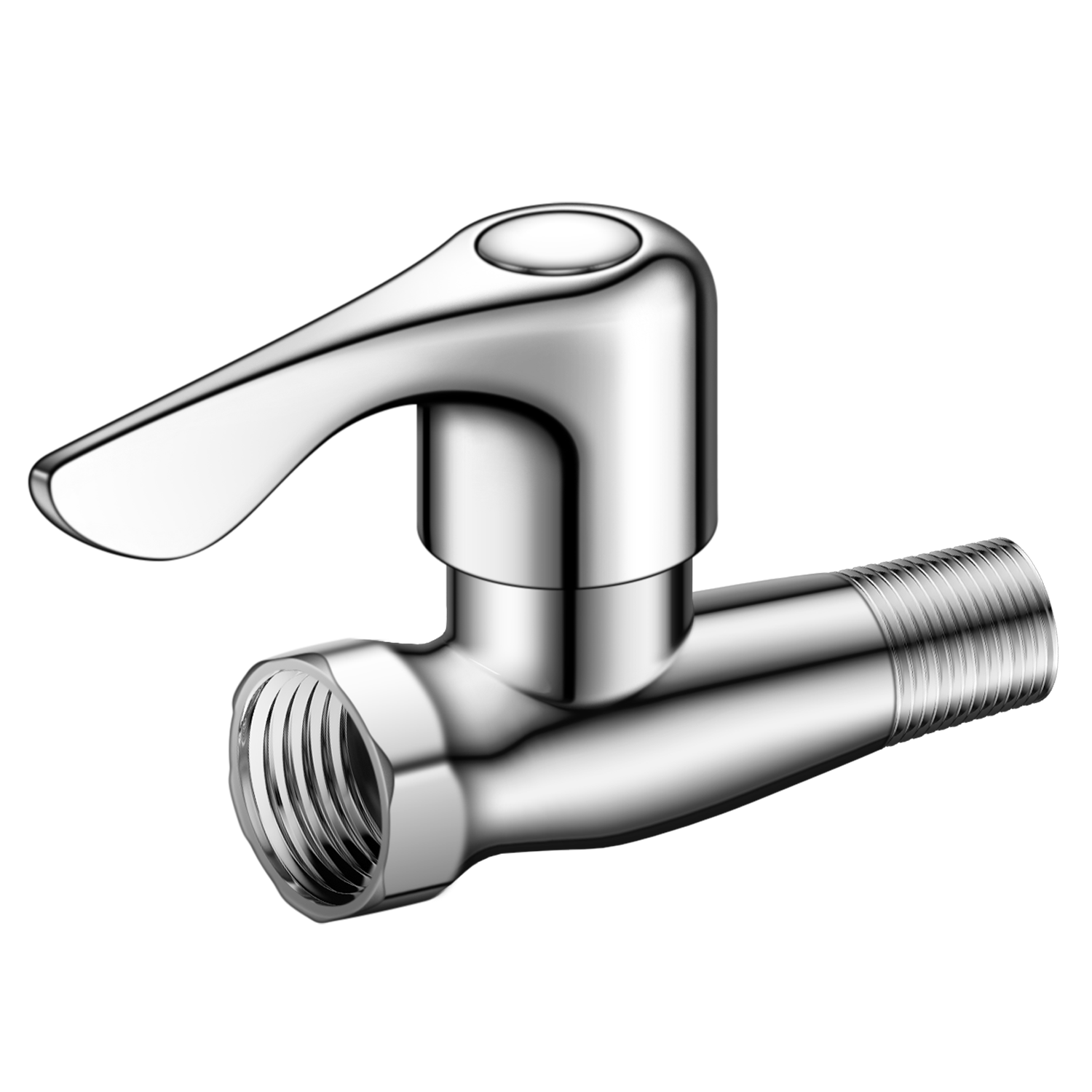 CVBAB Copper Body Thickened Straight-Through Angle Valve, 1/2 Inch Internal And External Thread Straight-Through Valve, Water Pipe Switch Valve, Water Valve Switch CV3102