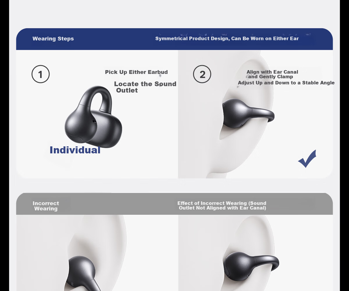 Edifier Halo Clip Clip-On Trendy Bluetooth Earphones Cyber Abyss Lighting Bluetooth 6.1 35H Long Battery Life Compatible with Apple Huawei Xiaomi Phantom Silver 49