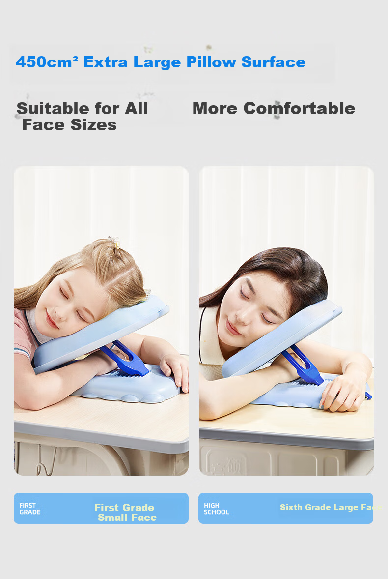Maotaizi Nap Pillow, Primary School Student Prone Sleeping Pillow, Chest Protection Nap Pillow, Children's Sleeping Aid, Face-Down Pillow, Hugging Pillow, Nap at Desk 4