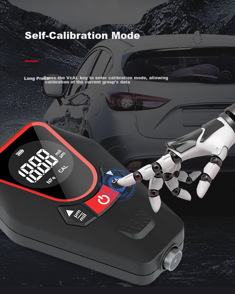 DELIXI ELECTRIC Digital Coating Thickness Gauge Automotive Paint Film Thickness Tester DTG D33 13