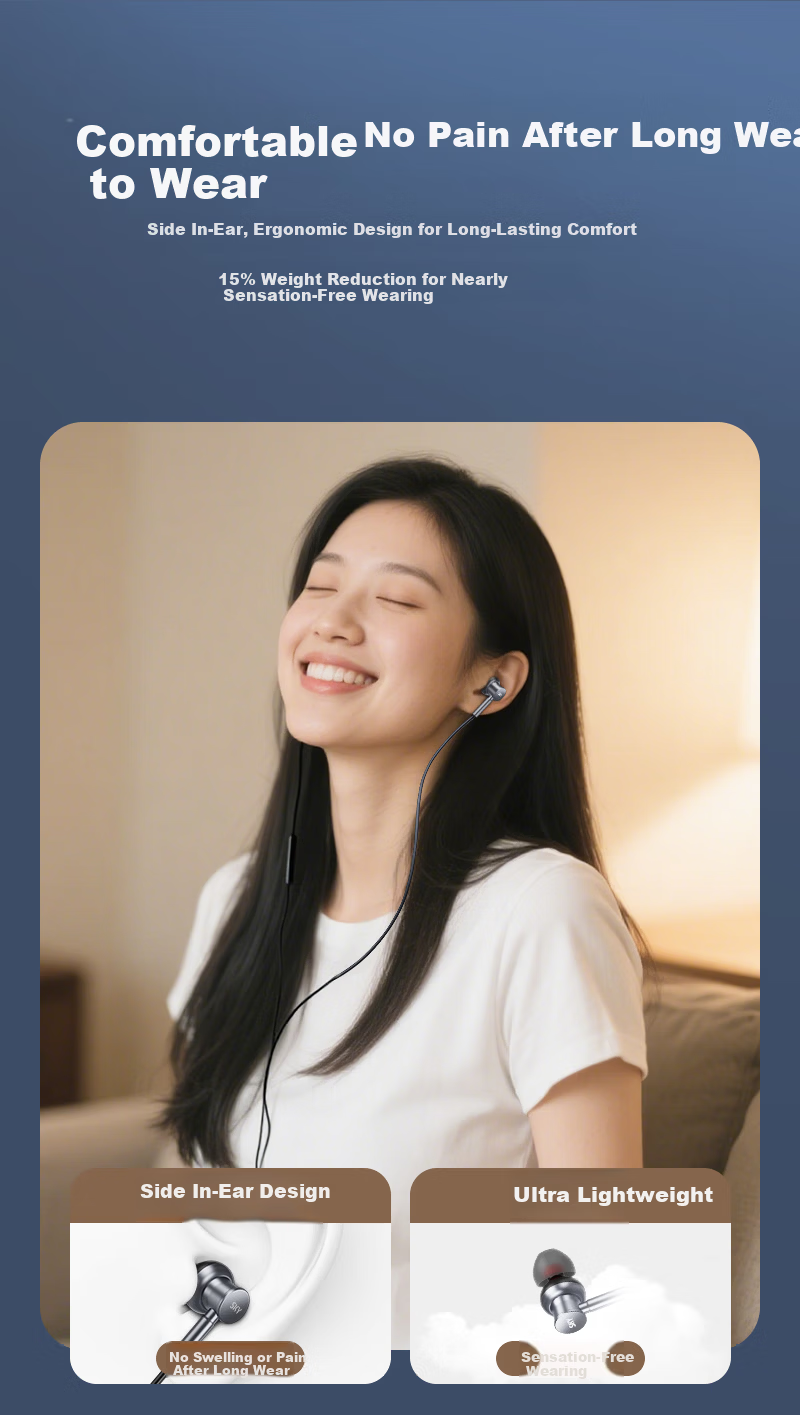 Skyworth E2 Lite Wired In-Ear Gaming Earphones with Mic, High-Fidelity Sound, 2026 New Model, Compatible with Phones and Tablets 6