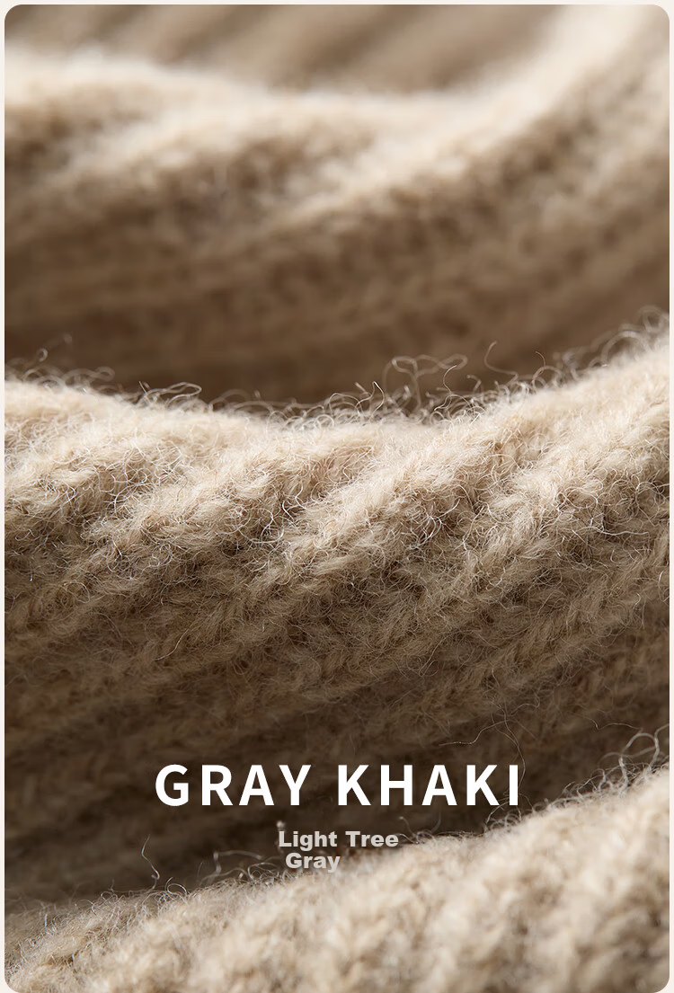 JIUMU Pure Wool Warm Knit Hat, Autumn And Winter Knitted Cap, Slouchy Hat, Cold Cap, Winter Hat, Outdoor Ear Protection, Cold-Resistant Hat for Wome 14